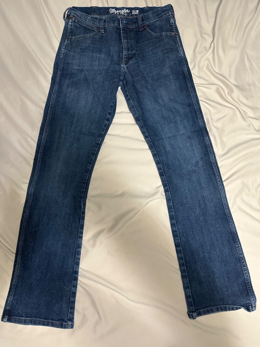 MEN'S WRANGLER RETRO SLIM FIT BOOTCUT JEAN - Picture 3 of 4